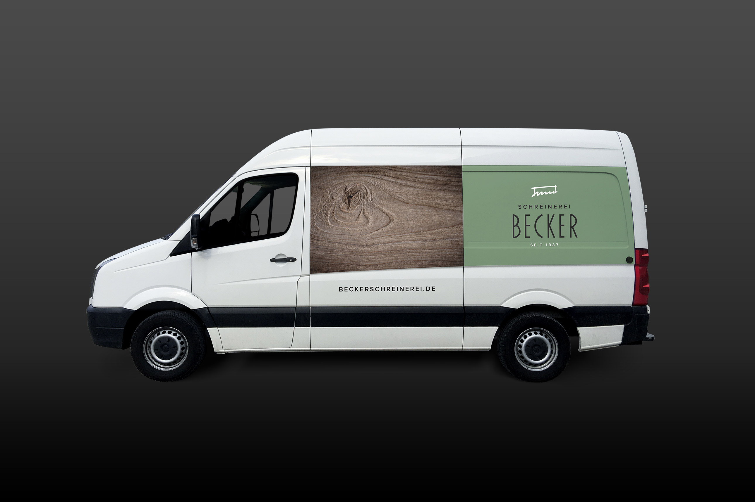 Fahrzeugbeschriftung Lieferwagen Schreinerei Becker Fahrzeugbeschriftung Lieferwagen Schreinerei Becker