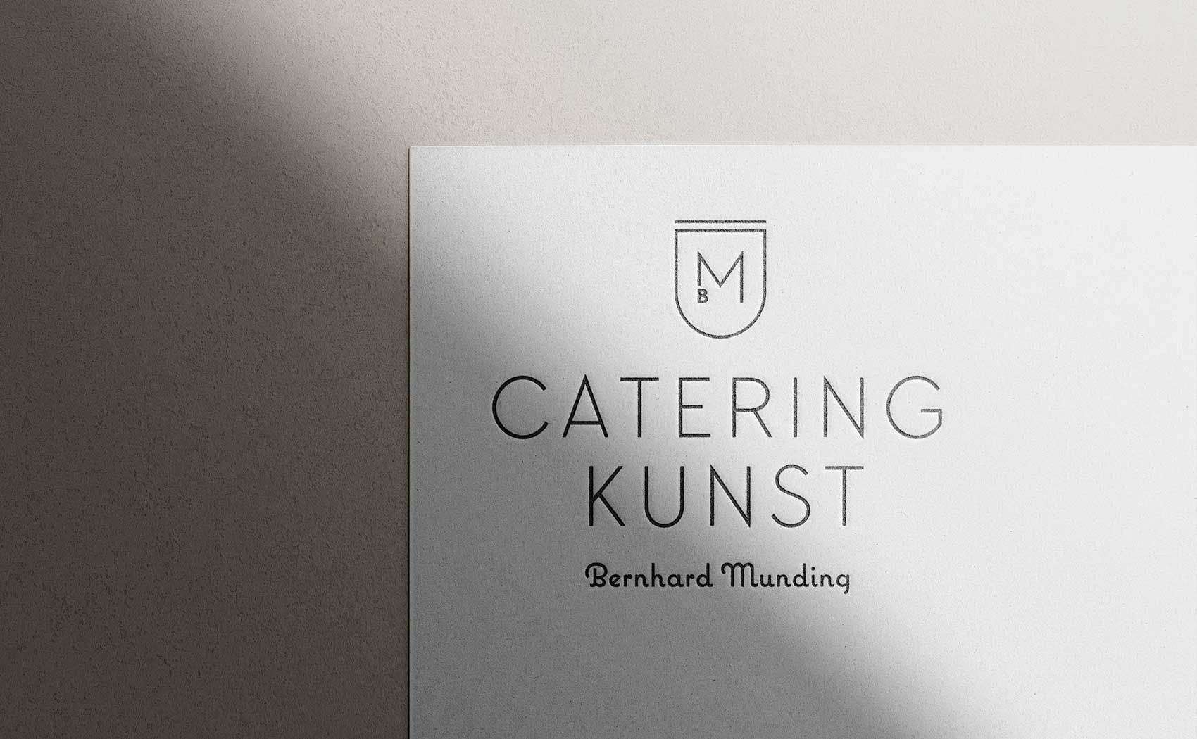 Logodesign für Cateringkunst Bernhard Munding aus dem Unterallgäu