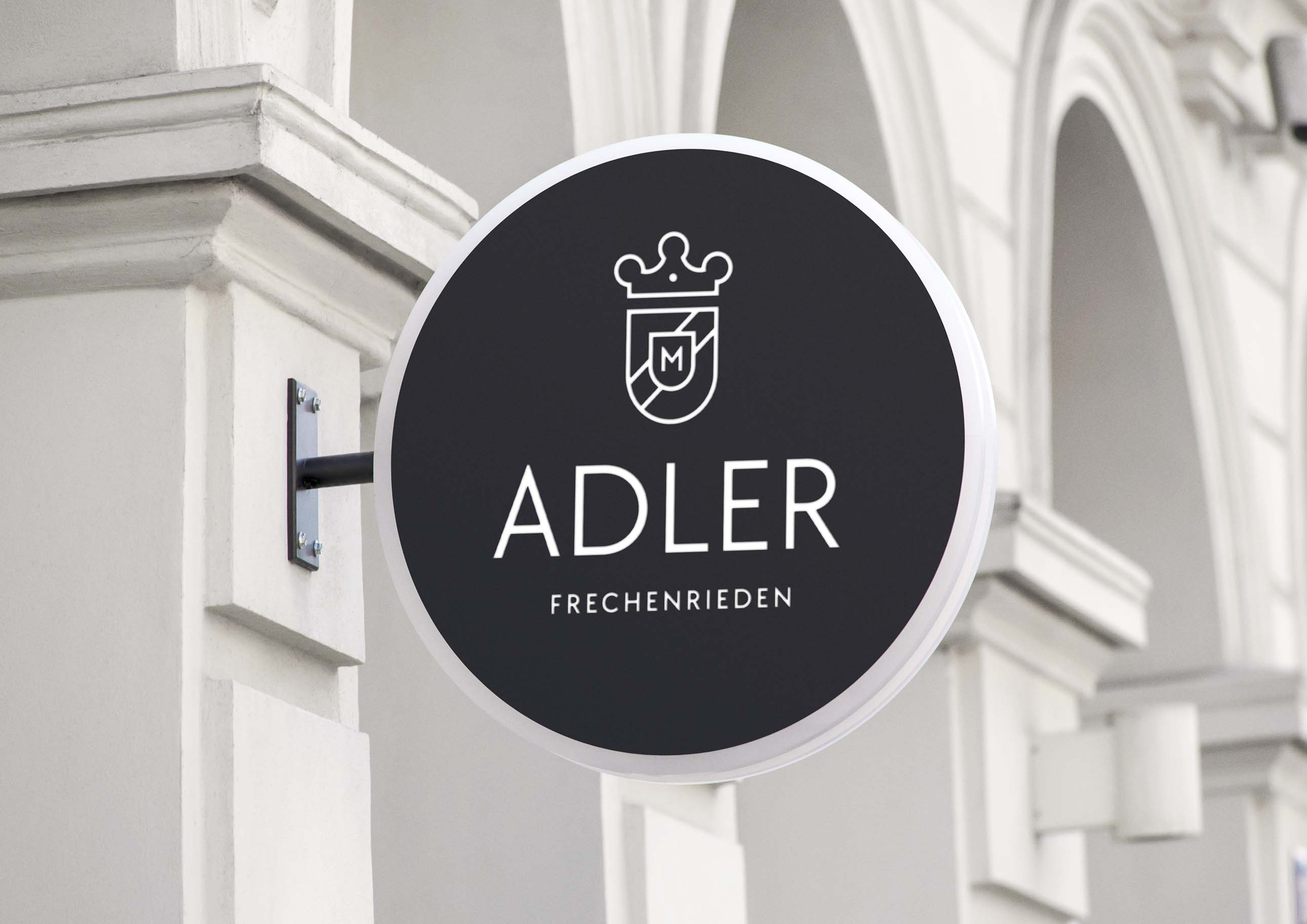 Logodesign für Gasthof Adler aus Frechenrieden im Allgäu