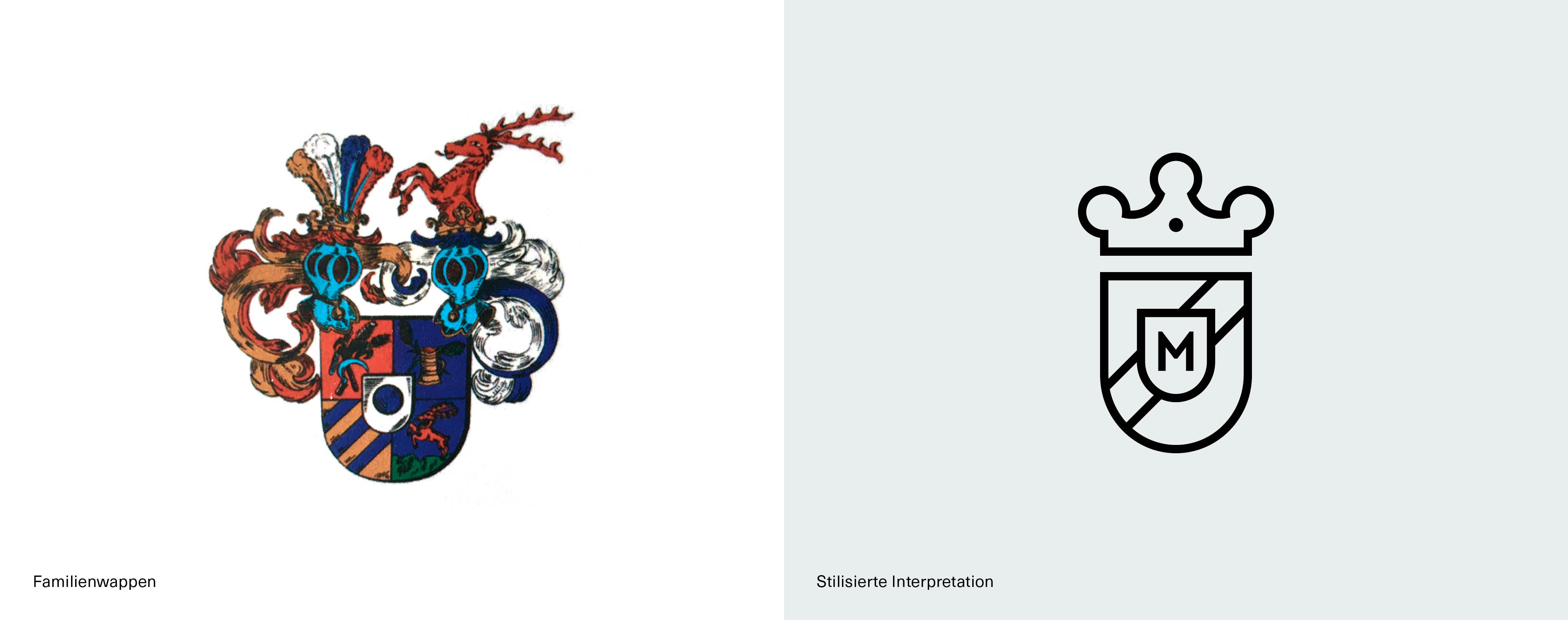 Stilisierte Grafik des ursprünglichen Familienwappens als neues Logo für den Gasthof Adler Stilisierte Grafik des ursprünglichen Familienwappens als neues Logo für den Gasthof Adler