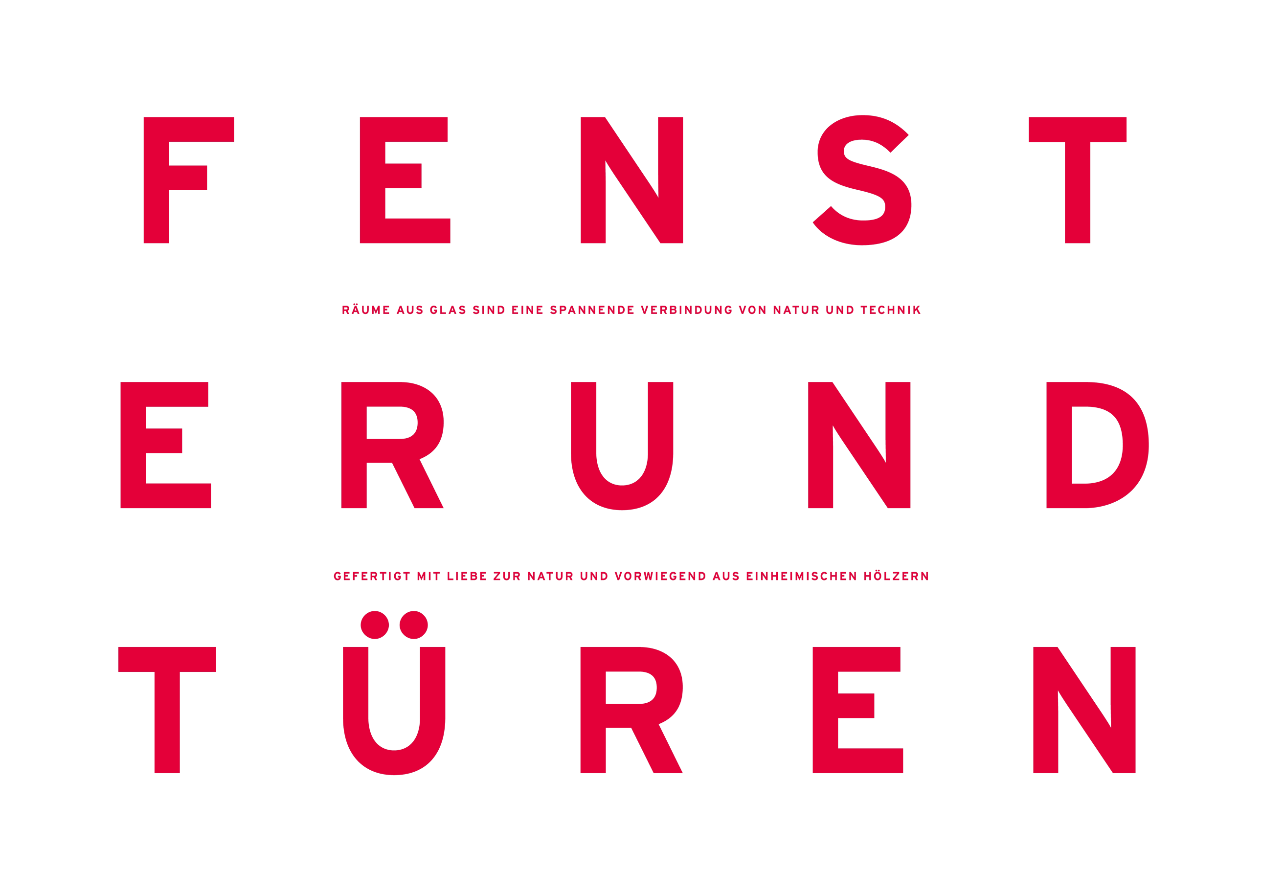 Experimentelles Corporate Design mit spannender Typografie für Güthler Glasfassaden im Allgäu Experimentelles Corporate Design mit spannender Typografie für Güthler Glasfassaden im Allgäu