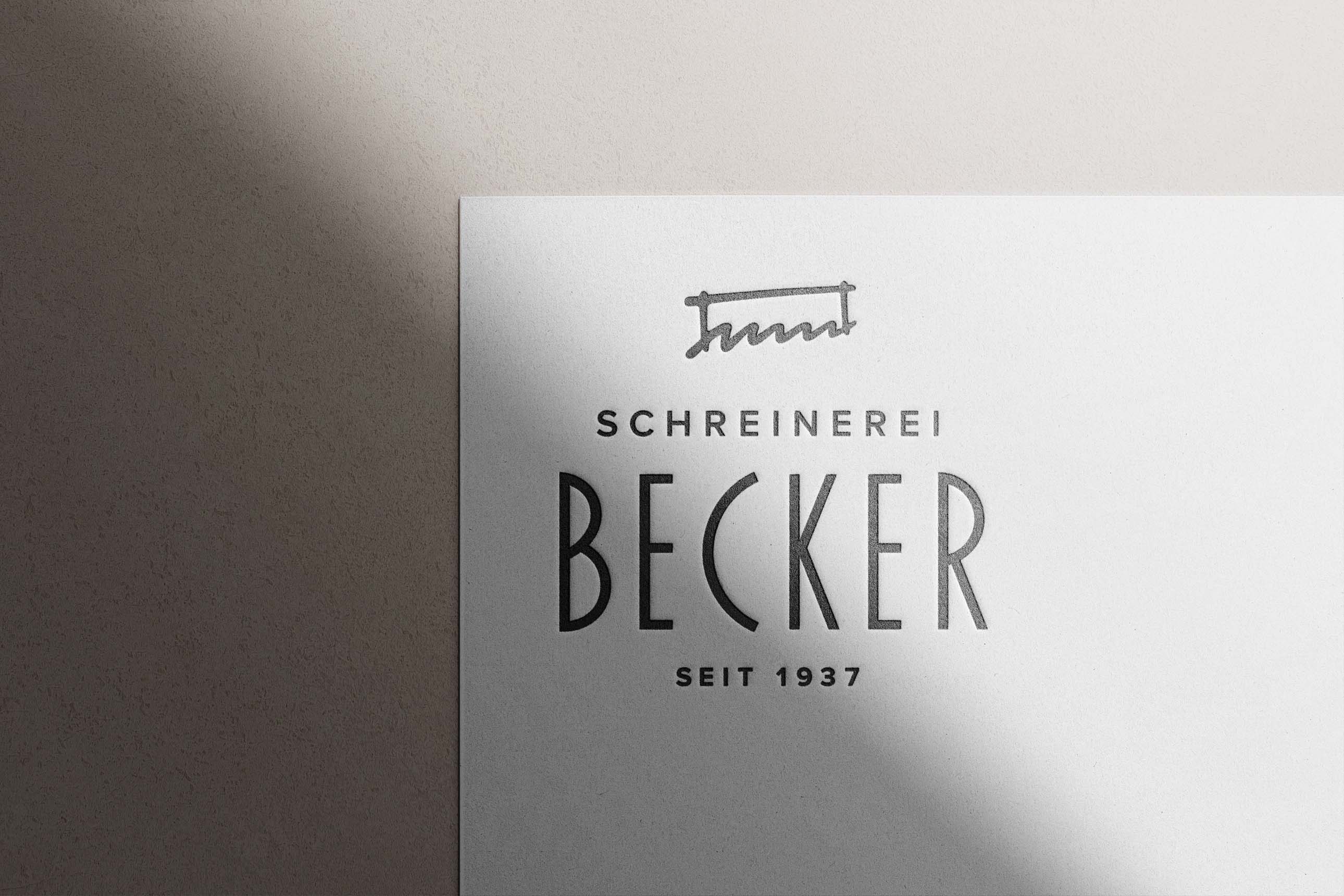 Logodesign für Schreinerei Becker aus Rammingen