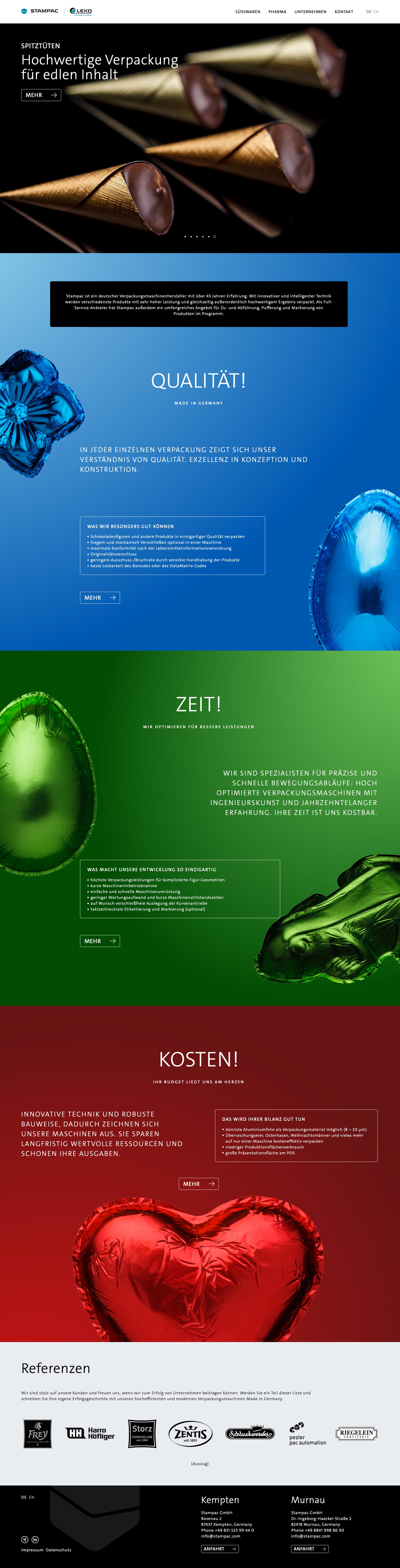 Produktvorteile hervorheben – Webdesign für Industrie und Maschinenbau Produktvorteile hervorheben – Webdesign für Industrie und Maschinenbau
