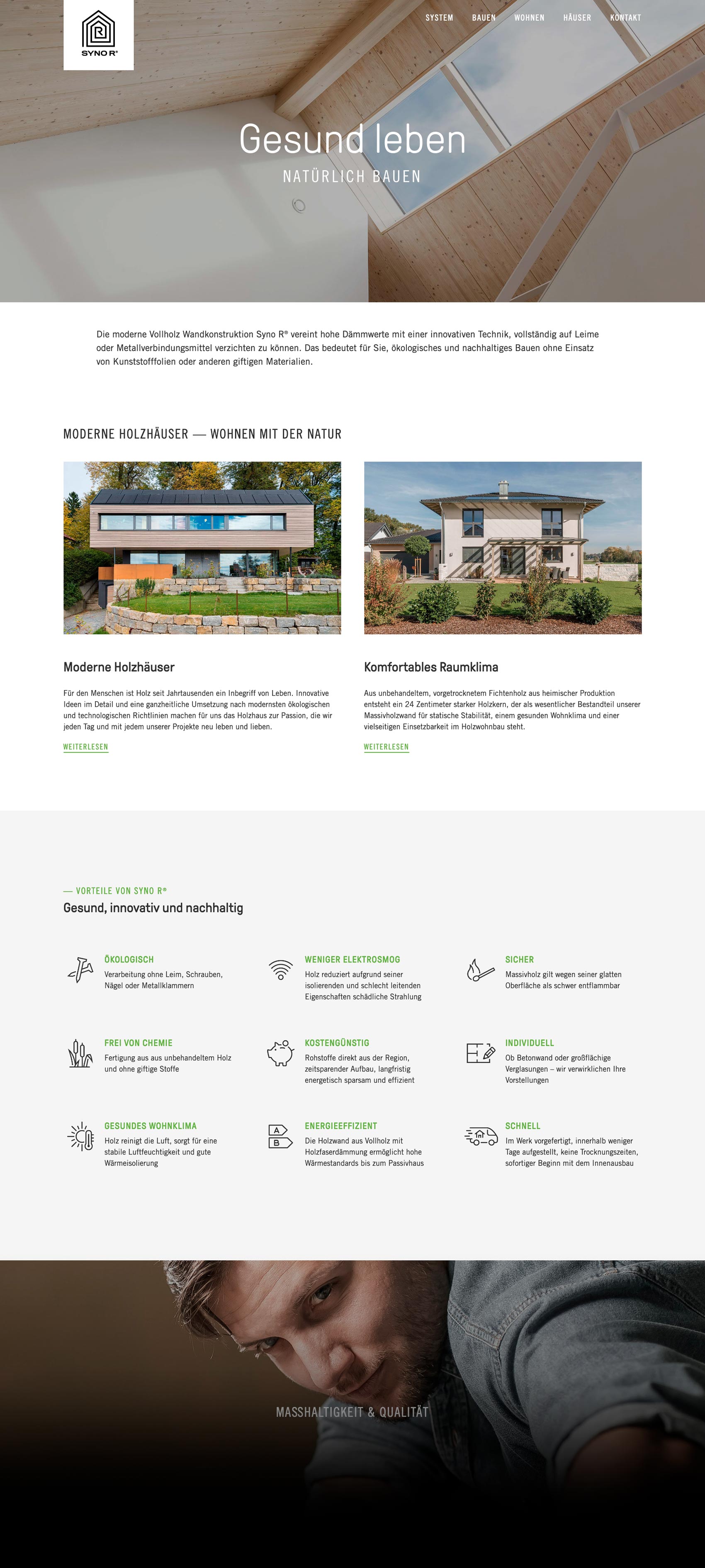 Webagentur für Vollholzhaus-Hersteller Syno R GmbH im Allgäu Webagentur für Vollholzhaus-Hersteller Syno R GmbH im Allgäu